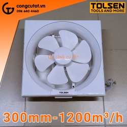 Quạt thông gió lõi đồng 300mm 220V 48W lưu lượng 1200m³/h Tolsen 79602