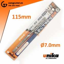 Mũi khoan đa năng chuôi lục UNIKA MJ dài 115mm Ø7.0mm Nhật Bản