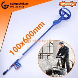 Cần khuấy trộn sơn cánh sắt Ø100mm dài 600mm Wadfow WXE2310