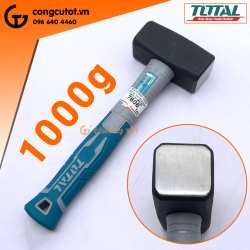 Búa đập đầu vuông 1000g thép C45 Total THTS721000 cán cốt sợi thủy tinh