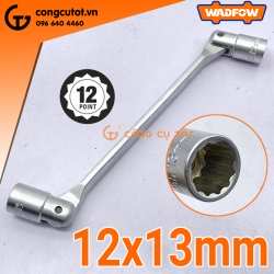 Khóa 2 đầu tuýp bông 12 cánh lắc léo 12x13mm Wadfow WTH2E03