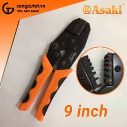 Kìm bấm đầu cosse pin 9 inch 0.5~6mm² Asaki AK-9123