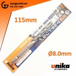 Mũi khoan đa năng chuôi lục UNIKA MJ dài 115mm Ø8.0mm Nhật Bản