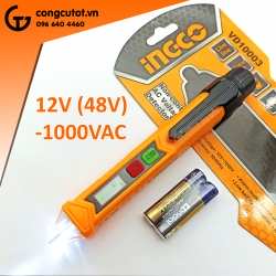 Bút thử điện cảm ứng 12-1000VAC chính hãng Ingco VD10003