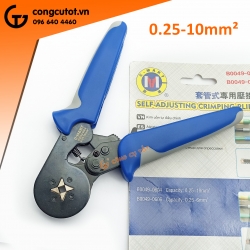 Kìm bấm cốt pin ép vuông 0.25-10mm² C-Mart B0049-0604 hàng Đài Loan
