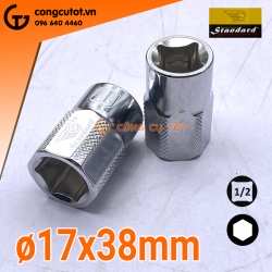 Tuýp lục giác ½ xi bóng gương ⬡17x38mm Standard Đài Loan