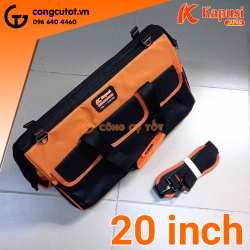 Túi đồ nghề 20 inch Kapusi K-9995 bằng vải dù đáy nhựa cứng