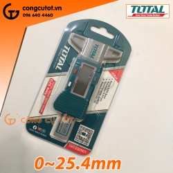 Thước đo độ sâu điện tử 0~25.4mm Total TMT332501 thân nhựa, độ chính xác 0.01mm