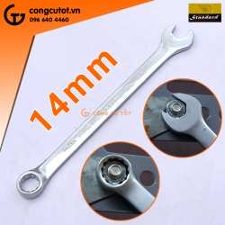 Cờ lê vòng miệng 14mm thép CrV xi mờ Standard CO#94014 Đài Loan