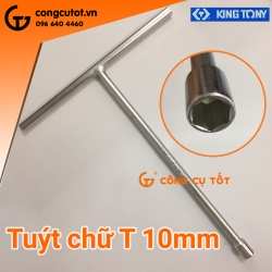 Cần tuýp chữ T 10mm bằng thép CrV Kingtony 118510M