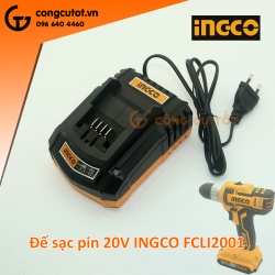 Đế sạc pin 20V INGCO FCLI2001