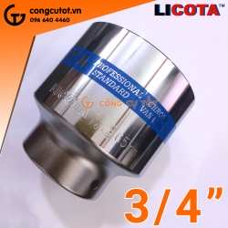 Đầu tuýp bông trắng 3/4" số 65 dài 85mm LICOTA F6065B bằng CrV