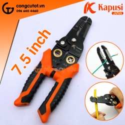 Kìm đa năng 7.5" Kapusi K-9116 để cắt, tuốt, tách vỏ, uốn và ép cosse dây điện