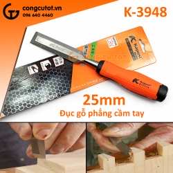 Đục gỗ phẳng cầm tay 25mm Kapusi K-3948
