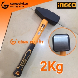 Búa mào thép các bon 2kg 415mm Ingco HMH882000 cán nhựa gia cường sợi thủy tinh