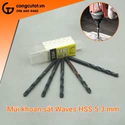 Mũi khoan sắt Waves dòng chuyên dụng HSS 5.3 mm