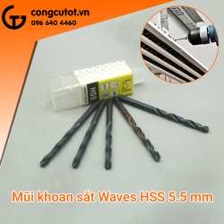 Mũi khoan sắt Waves dòng chuyên dụng HSS 5.5 mm