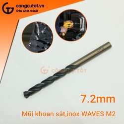 Mũi khoan sắt, inox Waves HSS-G M2 7.2mm