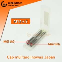 Cặp mũi taro Inowas M14 Japan gồm 1 mũi taro thô và 1 mũi taro tinh