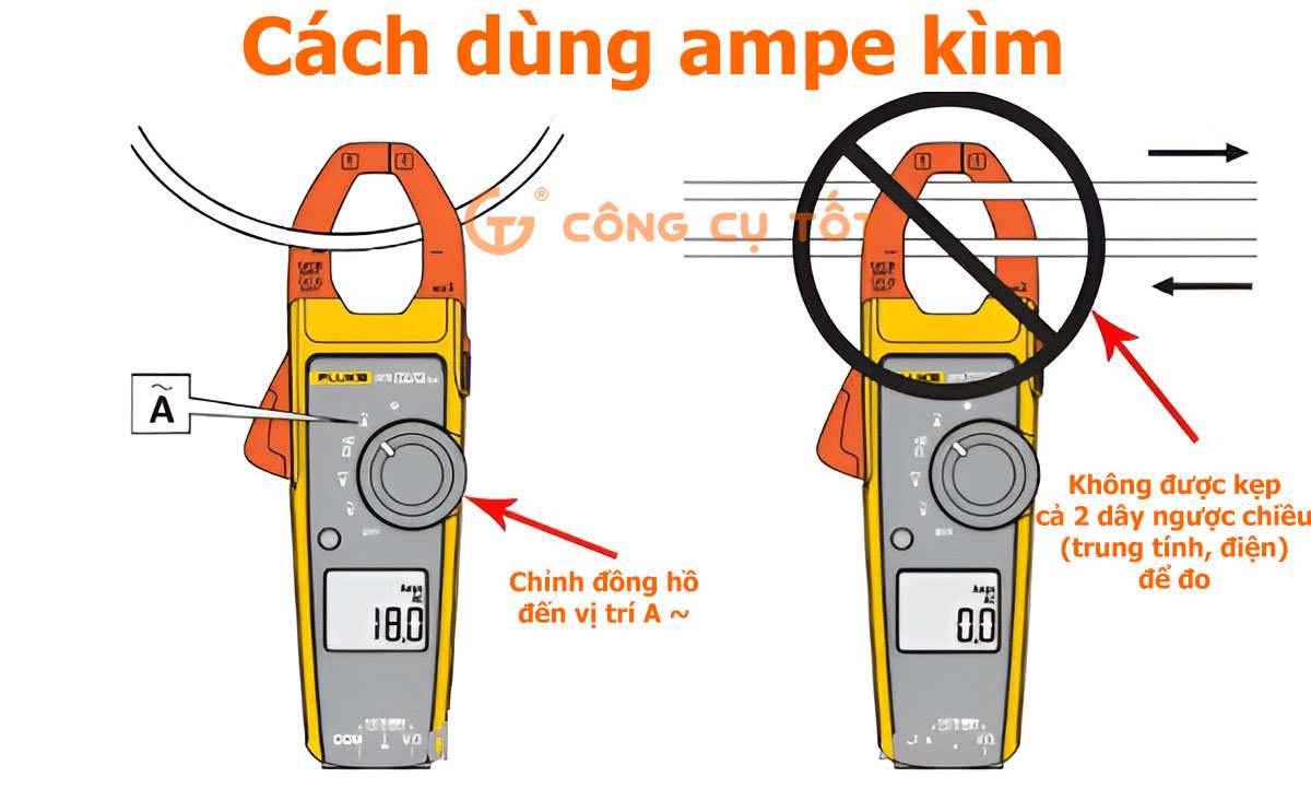 Cách dùng ampe kìm